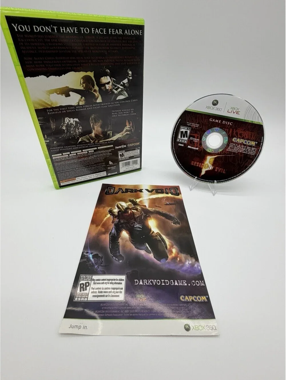 Resident Evil 5 - Microsoft Xbox 360- CIB with Manual